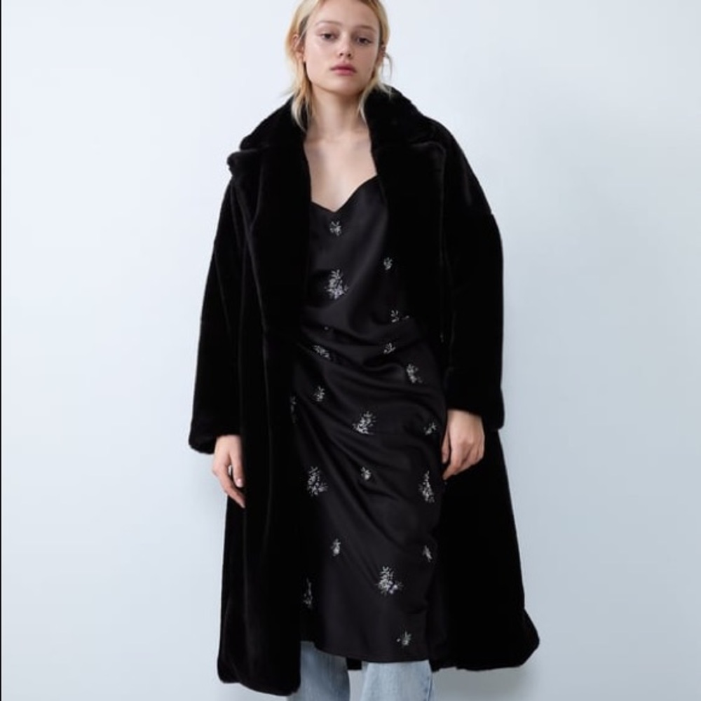 Zara Black Teddy Jacket